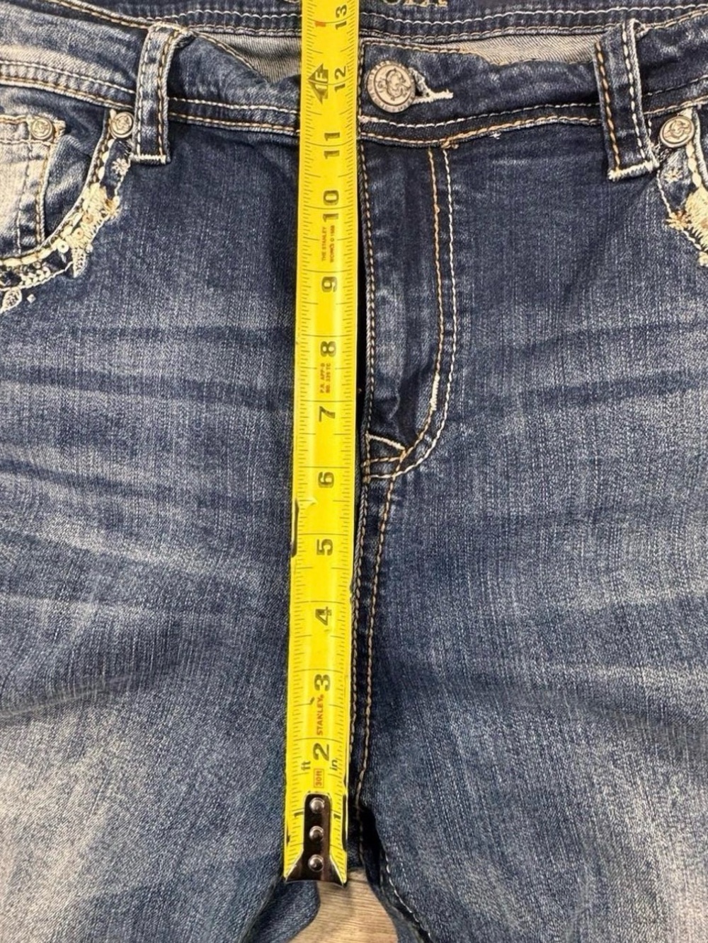 Grace in LA P-Straight Embroidered Flap Pocket Jeans Women’s Plus Size 22 - Picture 5 of 7